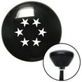 thumbnail image 1 of White 5 Stars in Circle Black Retro Shift Knob with M16 x 1.5 Insert Shifter Auto, 1 of 1