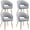 Light Gray, variant on KCC Upholstered Velvet Dining Chair with Gold Metal Legs for Dining Room, Kitchen or Living Room,Cream
