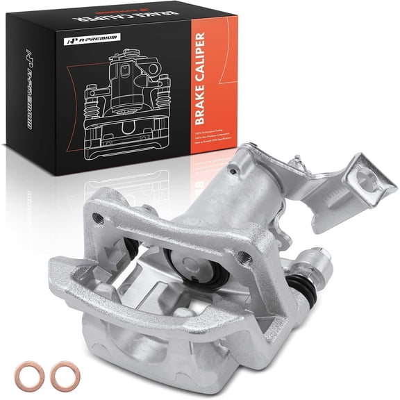 A-Premium Disc Brake Caliper Assembly with Bracket Compatible with Select Hyundai Models - Elantra GT 2018 2019 2020, L4 2.0L - Rear Right Passenger Side