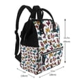 thumbnail image 2 of Zufioo Cute Butterfly Print Large capacity mommy bag, diaper bag, waterproof parent-child backpack, multi-pocket design backpack suitable for travel and shopping, 2 of 6