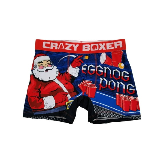Mens Christmas Party Santa Eggnog Pong Red Solo Cup Underwear Boxer Briefs S