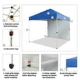 thumbnail image 2 of CROWN SHADES 8x8 Pop Up Canopy with 1 Side Wall One Push Setup Easy Outdoor Sun Shade for Events Parties Camping Blue, 2 of 6