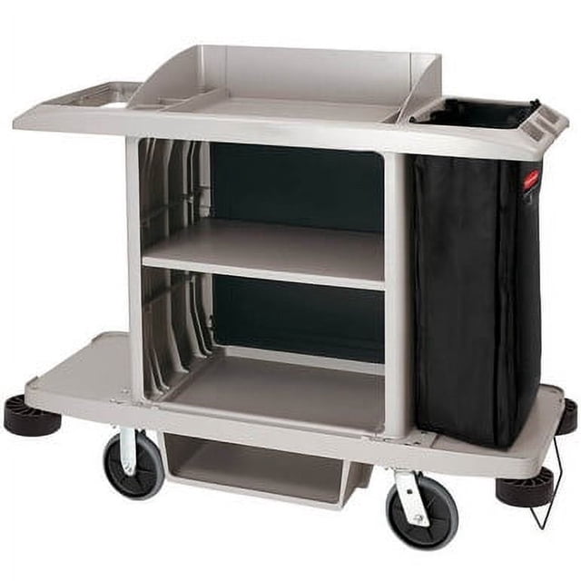 Rubbermaid Executive Platinum Full Size Housekeeping Cart - Premium and ...
