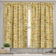 thumbnail image 2 of Ambesonne Egyptian Valance & Curtain, Colorful Papyrus, 55"x36", Multicolor, 2 of 6