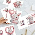 thumbnail image 7 of 6pcs Diamond Painting Kit Greeting Card, Love Bunny 5D DIY Diamond Handmade Holiday Greeting Card with Envelope, Christmas Gift Congratulation, 7 of 7