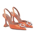 thumbnail image 1 of 2021, zapatos de tacón de lujo para mujer, zapatos de tacón alto con tira trasera de cristal, zapatos de novia de verano, zapatos cómodos de tacón triangular para fiesta, boda Tan Jianjun unisex, 1 of 2