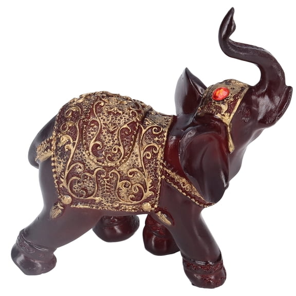 Elephant Home Decor, Premium Resin Exquisite Delicate Texture Elephant Figurines for Desk