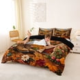 thumbnail image 3 of Catabedysis Autumn Camping Bedding,Fall Tent Print Duvet Cover Full For Boys,Multicolor,Black Reversible,3pcs,1 Duvet Cover and 2 Pillowcases, 3 of 6