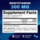 thumbnail image 4 of Suplemento vitamático de benfotiamina 300 mg 90 cápsulas, 4 of 4