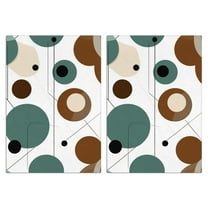 2 Pcs Funny Kitchen Towels,Geometric Shapes Pattern Microfiber Dish Towels,Kitchen Tea Towels,Kitchen Towel Set (18" X 26")