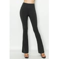 thumbnail image 2 of ALWAYS Women's Leg Flare Bell Bottom Soft Stretchy Pants BLACK S, 2 of 7