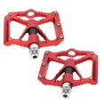 thumbnail image 4 of Pedales de bicicleta de montaña Sailing de 2 piezas antideslizantes de aleación de aluminio color rojo, 4 of 10