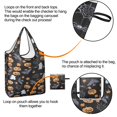 thumbnail image 4 of 5 Pack Foldable Shopping Bag,Halloween Autumn Pattern Reusable Grocery Bags with Pockets,Large Reusable Tote Bags with Handles Waterproof & Lightweight, 4 of 6