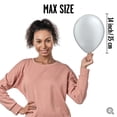 thumbnail image 4 of Globos Qualatex 11" Plateado Metálico Paquete de 100, 4 of 4