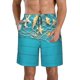thumbnail image 1 of Balery Seashells And Fishing Net On Blue Wooden Table Traje de Baño Estilo Hawaiano para Hombre, Shorts de Secado Rápido con Bolsillos-Small, 1 of 6