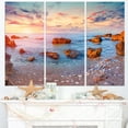 thumbnail image 1 of Mediterranean Sea Sunrise - Seashore Photography Canvas Print, 1 of 3