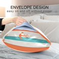 thumbnail image 4 of Yayeee Pillowcase Standard Size Set of 2 Satin Wrinkle Resistant Pillow Case, Simple Nautical Pattern, 4 of 8