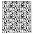 thumbnail image 1 of ABPHQTO Cute Dog Paws and Bones Cortina de ducha Impermeable Cortina de ducha 160x180 cm, 1 of 2