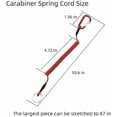 thumbnail image 5 of Carabiner Anti-Lost Rope,Spring Lanyard,Kayak Paddle Leash,Spring Coil Keychain,Retractable Length 10.6 inches,Fishing Lanyard,Retractable Tool Lanyard,Coiled Lanyard,5pcs$$Sport & Recreation Other, 5 of 10