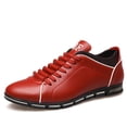 thumbnail image 6 of Men's - Low-Top Sneakers - Upper & Cushioned Sole, Office, Urban - -Terrain & Year-Round Wear Lace-Up Round Toe Business Casual Shoes Suitable for,, 6 of 9