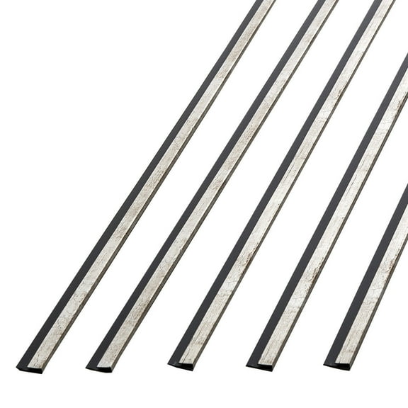 FASÄDE 47 in. Decorative Vinyl J Trim in Vintage Metal (5 Pack)