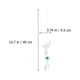 thumbnail image 5 of EeaseMX Lámpara colgante de bola de cristal para techo, elegante colgante con forma de pájaro, decoración atrapasol, 5 of 7