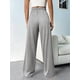 thumbnail image 4 of Pantalones Deportivos Holgados de Cintura Alta con Cordón Ajustable para Mujer, Pantalones Deportivos de Pierna y Bolsillos Gris XL, 4 of 7