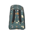 thumbnail image 3 of Rateoe Farm Animal Pattern Double Clamshell Pen Case, Storage Organizer with Two Zipper Compartments– Holds Up to 50 Pencils & Pens, 3 of 6
