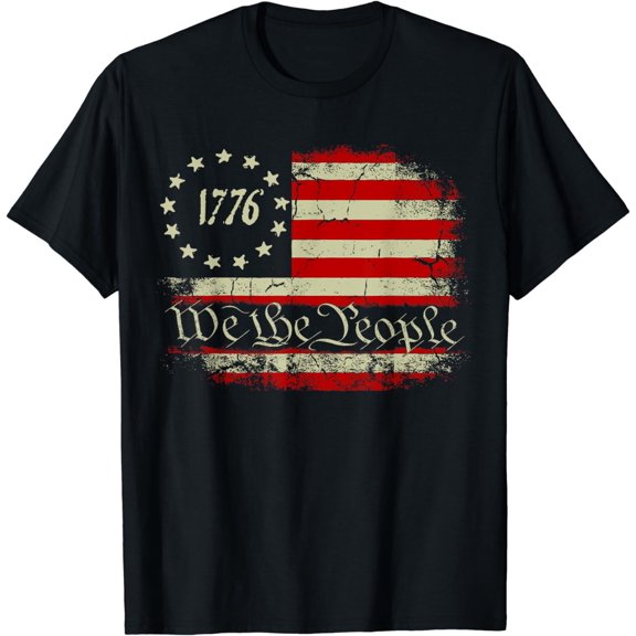 USA T Shirt Women Men Kids Patriotic American Flag July 4th T-Shirt