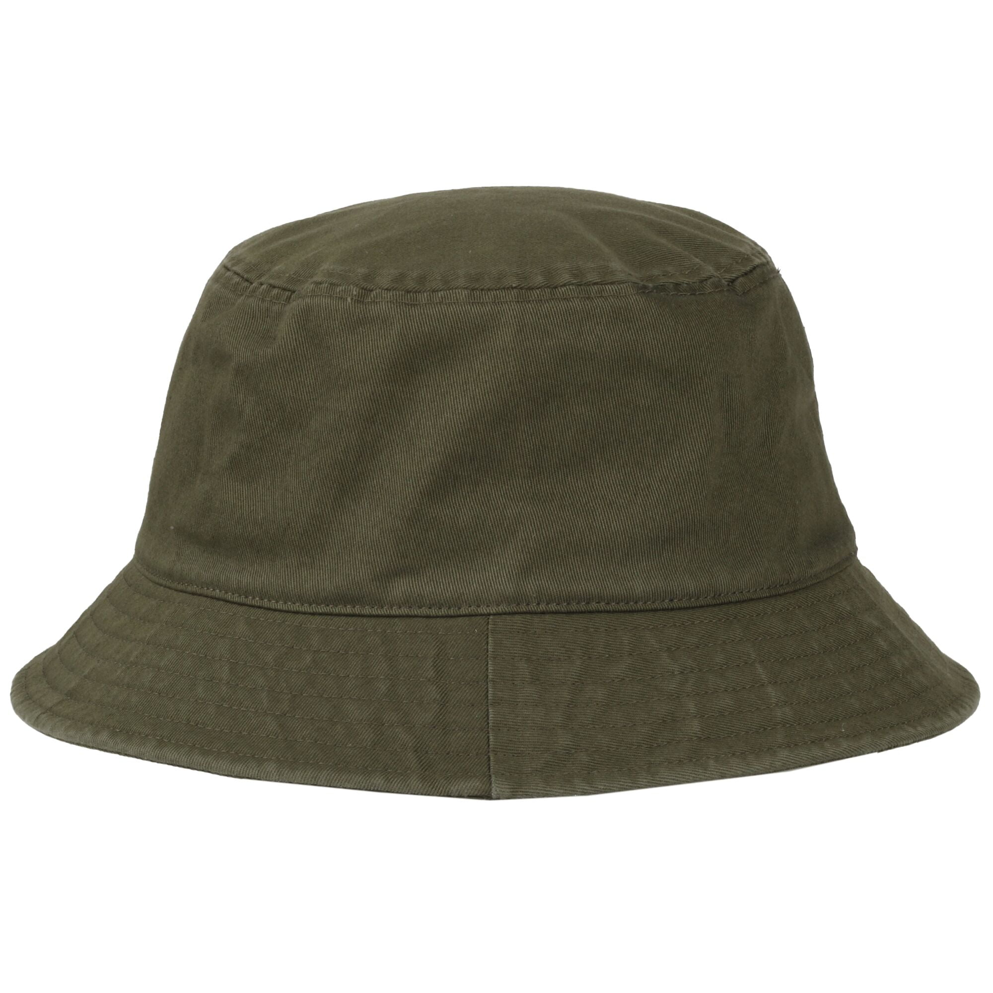 Outdoor Cap Bucket Hat – Unstructured Washed Cotton Sun Hat, One Size Fits Most, Olive Green