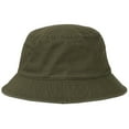 thumbnail image 6 of Outdoor Cap Bucket Hat – Unstructured Washed Cotton Sun Hat, One Size Fits Most, Olive Green, 6 of 9
