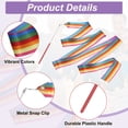 thumbnail image 3 of Uxcell Dance Ribbons, Gymnastics Dance Streamers with Non-Slip Wand Dance Flags Rainbow, 3 of 7