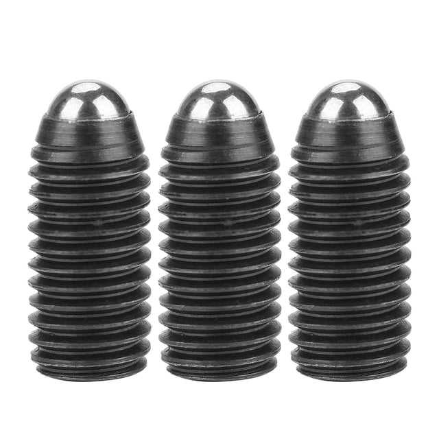 Émbolo de Bola, 10 pianas M12 émbolo de Resorte de Rosca de Tornillo, Juego de Émbolo de Resorte de Bola de Acero Al Carbrobono con Casquillo Hexagonal