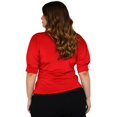 thumbnail image 3 of Blusa escote V Roman Fashion, tallas extras 1772 (Rojo) rojo 36 Roman Fashion Blusa extra 1772, 3 of 6