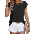 thumbnail image 3 of SLADYGLO Women Crew Neck Sleeveless Coarse Knitting Sweater Tank Top, 3 of 7