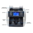 thumbnail image 4 of Money Counter Machine Value Cash Register Intelligent Bill Counter With Image Sensor Multi Currency Fake Money Detector Uv Machine ,User Friendly, 4 of 6