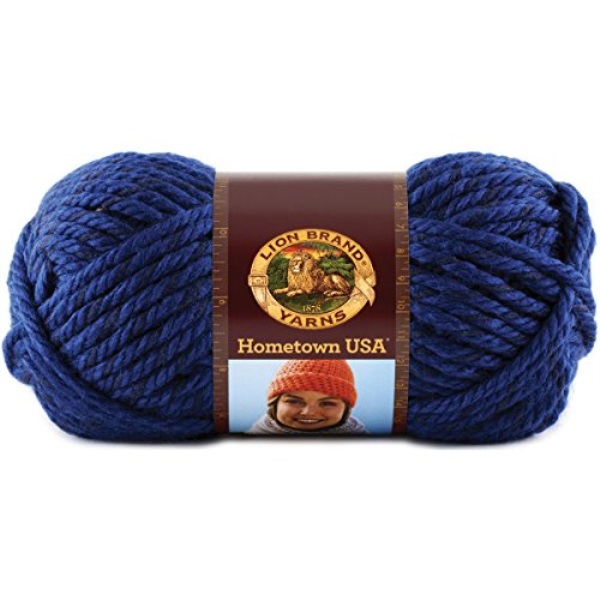 Lion Brand Yarn 135109 Hometown Yarn, Fort Worth Blue (1 Skein