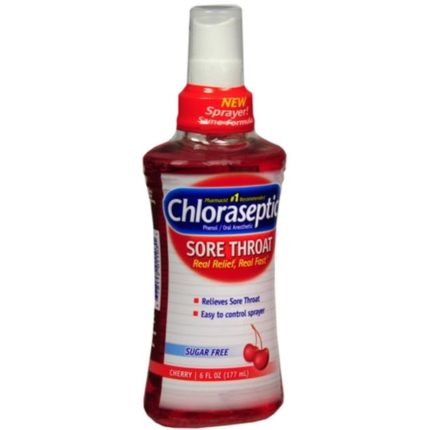 Chloraseptic Sore Throat Spray Cherry 6 oz (Pack of 3)