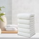 thumbnail image 4 of Juego de toallas absorbentes de secado rápido para adultos, ultrasuaves, de secado rápido y alta absorción, paquete de 5, Aestivo | Blanco | AESTIVO, 4 of 7