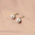 thumbnail image 3 of Boucles d'Oreilles Mode Française simple Perle Tempérament Exquis Rétro Grandes clips d'Oreilles Sans Perçage, 3 of 5