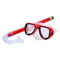 thumbnail image 3 of Juego de snorkel Sharpla para niños con máscara de buceo y snorkel rojo edades de 3 a 7 años, 3 of 8