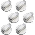 thumbnail image 1 of Perillas de control universales de metal de 6 piezas para estufa de gas, cocina, horno y vitrocerámica., 1 of 5