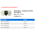 thumbnail image 2 of Blower Motor - Compatible with 2000 - 2007 BMW X5 2001 2002 2003 2004 2005 2006, 2 of 2