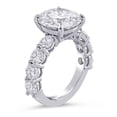 thumbnail image 6 of 6ctw Round Cut Lab Grown Diamond Ring with Natural Diamond Accents, 6 of 6