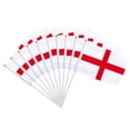 thumbnail image 4 of England National Banner, Double Side Vivid Color Fade Resistant for Outside Garden Lawn Patio - 10pcs Hand Waving Flag(8.4"x5.6"), 4 of 8