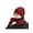 Red, variant on 3 Pieces Winter Warm Hat Scarf Glove Set Knit Thick Beanie Scarves Cap for Men