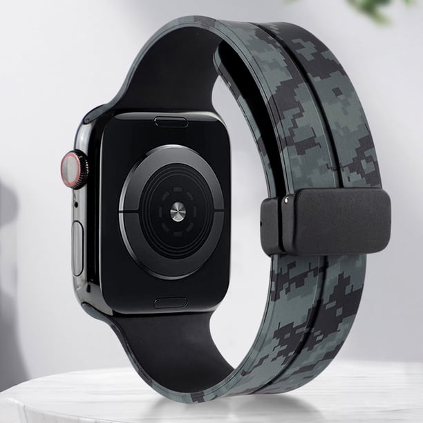 Banda de silicona para Apple Watch Correa de reloj magnética Pulsera deportiva 38 mm 40 mm 41 mm Barbie Nuevos Originales