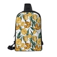 thumbnail image 2 of Rocae Yellow Tulips for Lightweight Chest Bag Dual Pocket, Waterproof Crossbody Sling Bag for Men and Women, 2 of 8