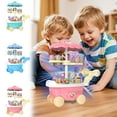 thumbnail image 4 of Fjnjuu Toy Car Ice Cream Toys Candy Cart Kids Play House Toys with Candy Ice Cream Play Early Educational Toy Realistic Toy Vehicle Set, 4 of 7