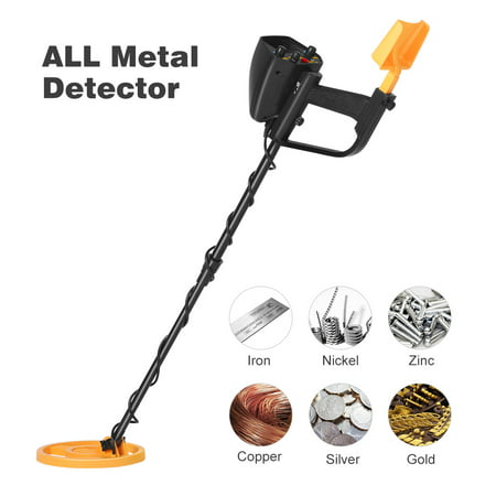 WELQUIC Metal Detector Pinpointer with High Accuracy VLF Technology and Discrimination Mode Waterproof for Gold Nugget Prospecting Relics Coins Jewelry Hunting(Black &